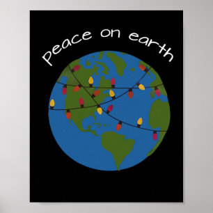 Funny Costumes For Celebrating Christmas Peace On  Poster