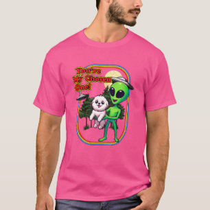 Funny Coton de Tulear Alien You're Chosen One UFO T-Shirt
