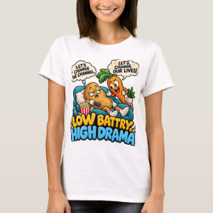 Funny Couch Cute Potato Lazy Day Humour T-Shirt
