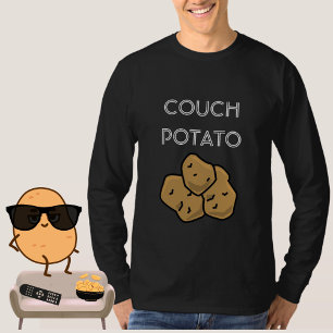 Funny "Couch Potato" Binge Watching T-Shirt