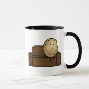 Funny Couch Potato Cartoon Design   Mug