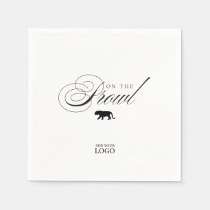 Funny Cougar On the Prowl Bar Restaurant Cocktail Napkin