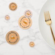 Funny Counting Blessings Not Calories Thankful 