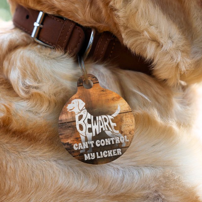 Funny Country Custom Name Round Pet Tag  (Creator Uploaded)