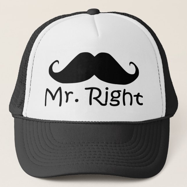 Funny couple matching hat, set x2 Mrs. and Mr. Trucker Hat (Front)