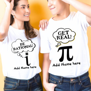 Funny Couple Pi day- i imaginary unit T-Shirt