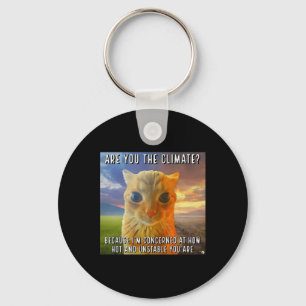 Funny Couple Valentine Orange Cat Meme Are You The Key Ring