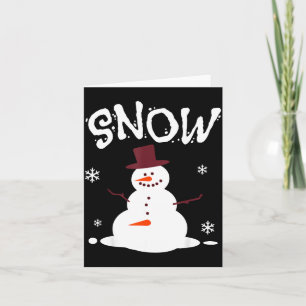 Funny Couples Christmas Party Snow Man Merry Xmas  Card