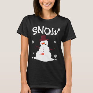 Funny Couples Christmas Party Snow Man Merry Xmas  T-Shirt