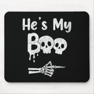 Funny Couples Halloween Matching Costumes  Mouse Mat