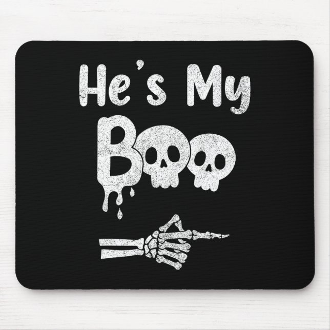 Funny Couples Halloween Matching Costumes  Mouse Mat (Front)