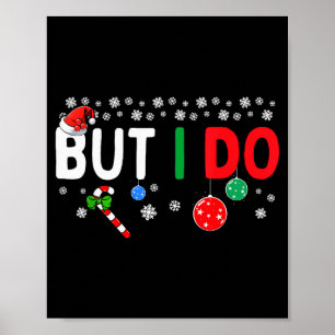 Funny Couples I Don't Do Matching Christmas Outfit Poster