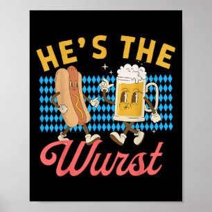 Funny Couples Shes A Brat Hes The Wurst Poster