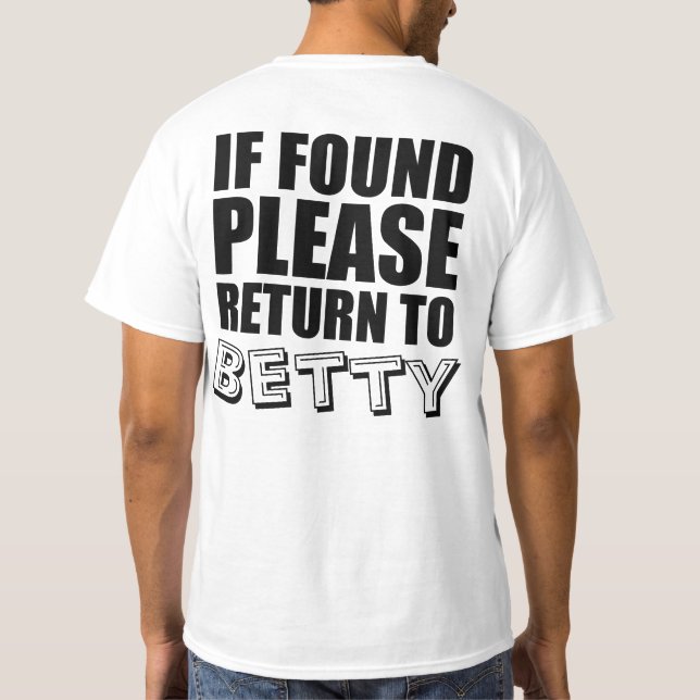 Funny Couples Shirts Personalised (Back)