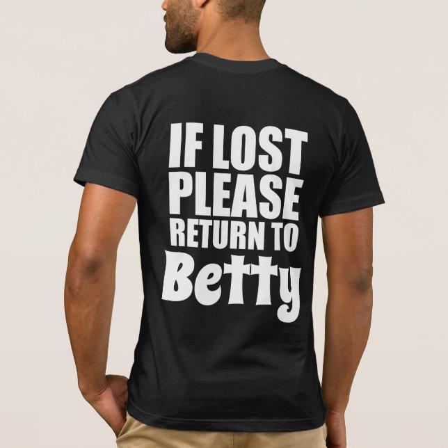 Funny Couples Shirts Personalised (Back)