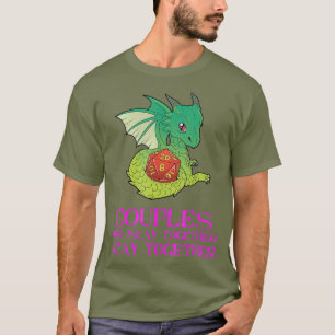 Funny Couples Tabletop Gaming Design T-Shirt