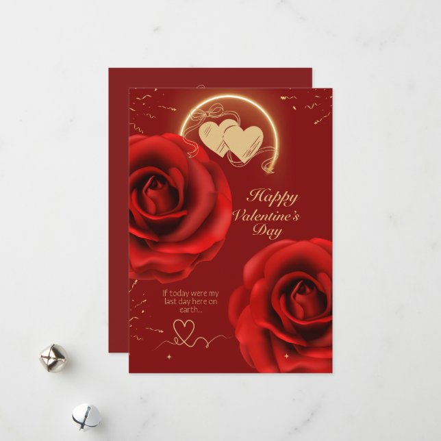 Funny Couples Valentine's Day Card (Front/Back In Situ)
