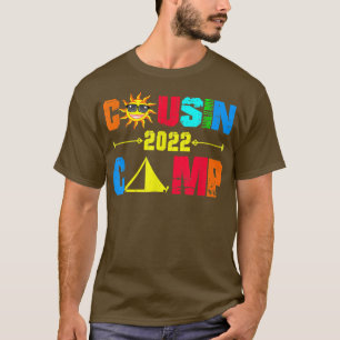 Funny COUSIN CAMP 2022 Grandma Grandpa Summer Camp T-Shirt