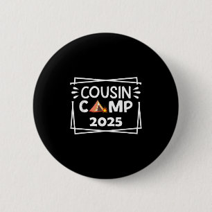Funny Cousin Camp 2025 Camping Crew Family Vacatio 6 Cm Round Badge