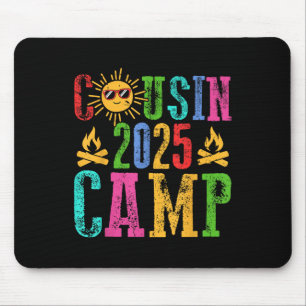 Funny Cousin Camp 2025 Camping Crew Summer Vacatio Mouse Mat