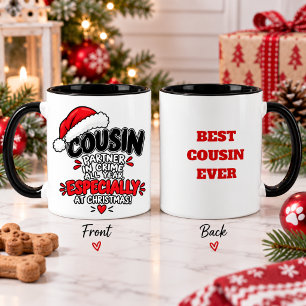 Funny Cousin Christmas Humourous Holiday Gift Mug