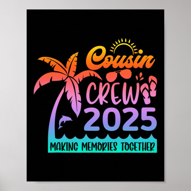 Funny Cousin Crew 2025 Summer Group Making Memorie Poster (Front)