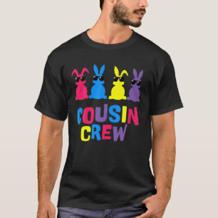 Funny Cousin Crew Bunnies Easter Matching Colorful T-Shirt
