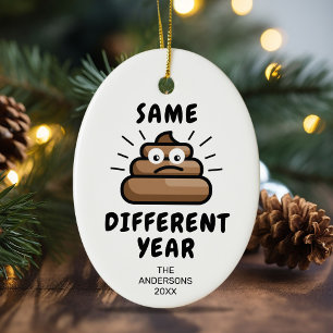 Funny Covid Christmas 2021 Ceramic Tree Decoration