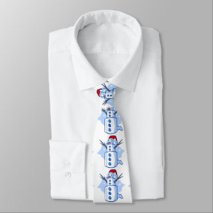 funny covid christmas toilet paper snowman tie