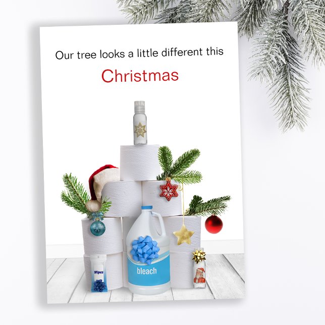 Funny Covid Christmas Tree Holiday Card (Creator Uploaded)