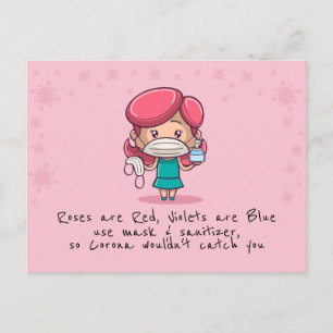 Funny COVID Valentine's Day PostCard