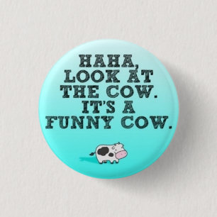 Funny Cow 3 Cm Round Badge