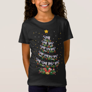 Funny Cow Animal Lover Xmas Santa Hat Cow Christma T-Shirt