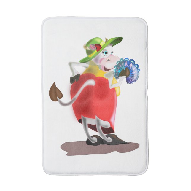 Funny Cow Bath Mat (Front Vertical)