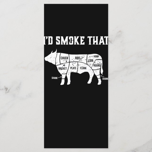 Funny Cow Bbq  Pit Master Gift Menu (Front)