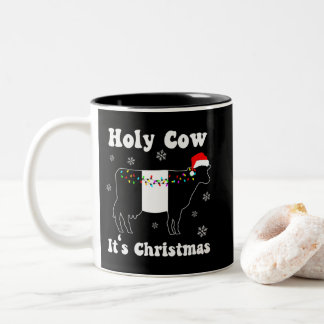 Funny cow belted Galloway Beltie gift Two-Tone Coffee Mug