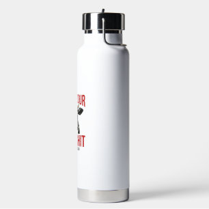 Funny Cow Elsewhere Vintage Shirt Design_ Water Bottle
