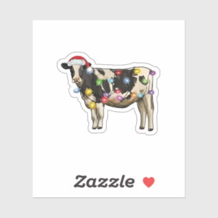 Funny Cow Farmer Cattle Christmas Lovers 