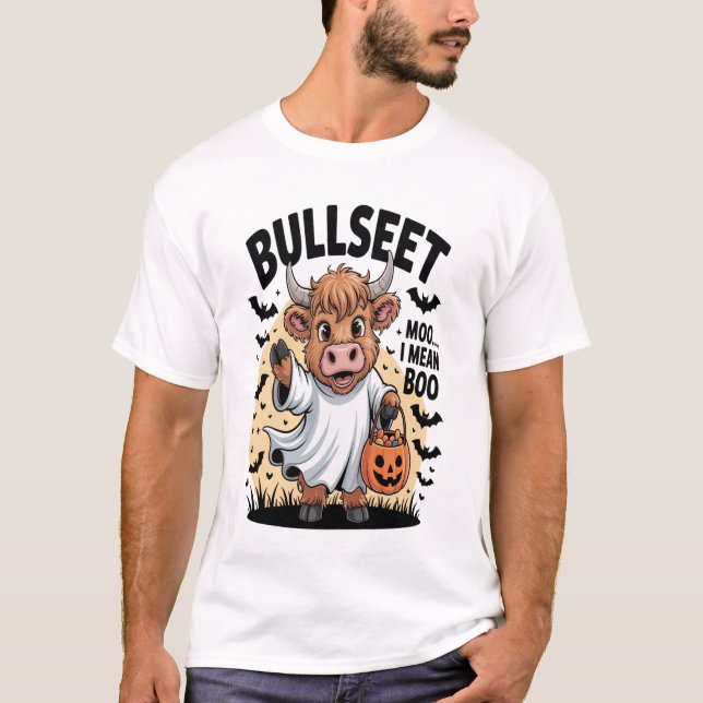 Funny Cow Halloween T-Shirt (Front)