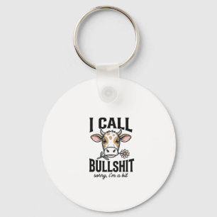 Funny Cow I Call Vintage Shirt Design_1 Key Ring