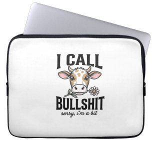 Funny Cow I Call Vintage Shirt Design_1 Laptop Sleeve