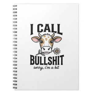 Funny Cow I Call Vintage Shirt Design_1 Notebook