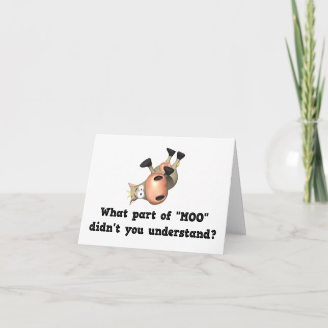 Funny cow notecards (Front)