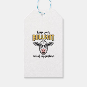 Funny Cow Pasture Vintage Shirt Design_1 Gift Tags