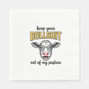 Funny Cow Pasture Vintage Shirt Design_1 Napkin