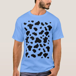 Funny cow pattern lazy DIY halloween costume T-Shirt