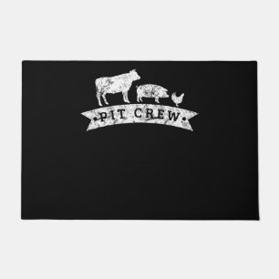 Funny Cow Pig Chicken Lovers Gift Funny BBQ Love Doormat