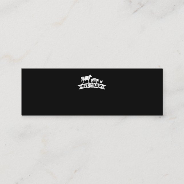 Funny Cow Pig Chicken Lovers Gift | Funny BBQ Love Mini Business Card (Front)