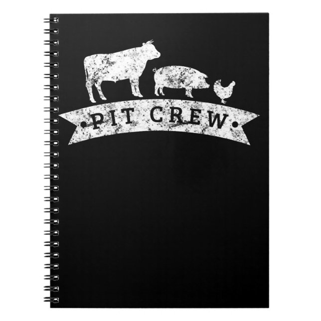 Funny Cow Pig Chicken Lovers Gift | Funny BBQ Love Notebook (Front)