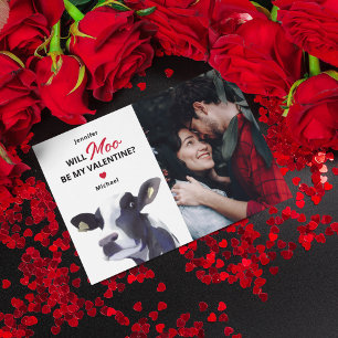 Funny Cow Valentines Day Holiday Card